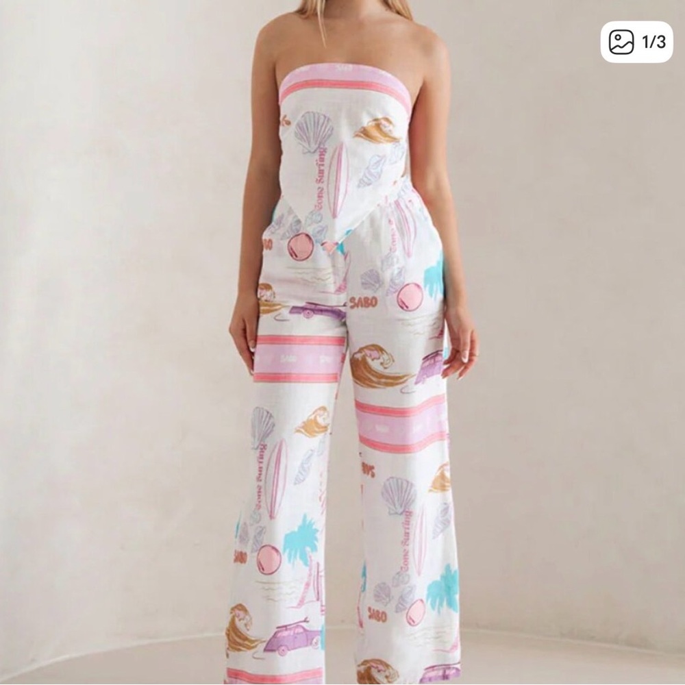 Sabo Azariah Top (M) and Pant (L) Set